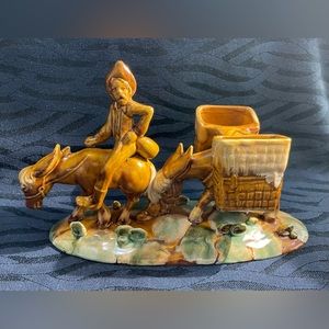 Rare Royal Haeger “The Prospector” R479 Cowboy with Cigarette Holders